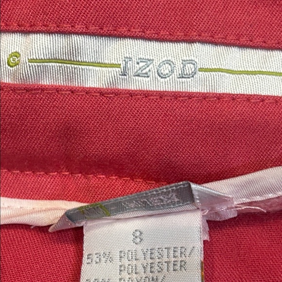 Izod C-Flex Coral/Melon Golf Skort - Picture 2 of 9
